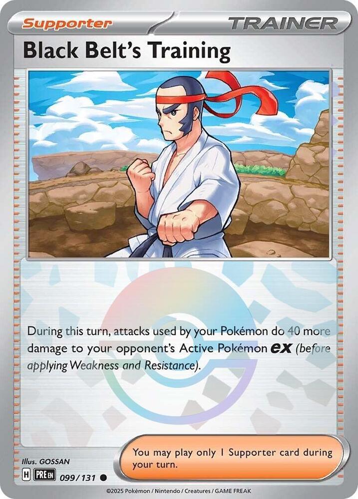 Black Belt's Training (099/131) (Poke Ball Pattern) [Scarlet & Violet: Prismatic Evolutions] | Odin's Place