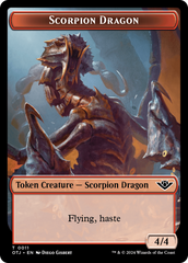 Treasure // Scorpion Dragon Double-Sided Token [Outlaws of Thunder Junction Tokens] | Odin's Place
