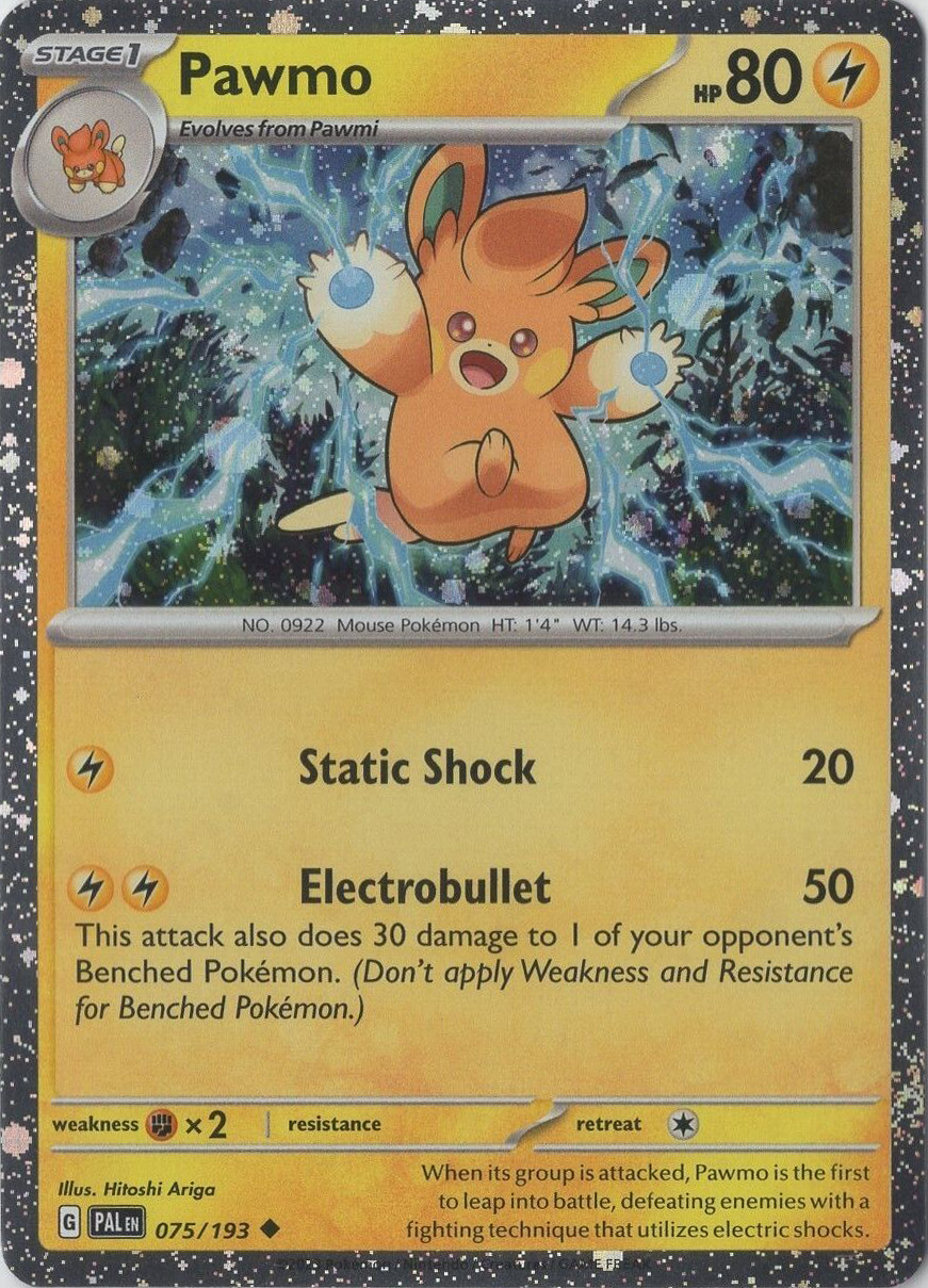 Pawmo (075/193) (Cosmos Foil) [Scarlet & Violet: Paldea Evolved] | Odin's Place