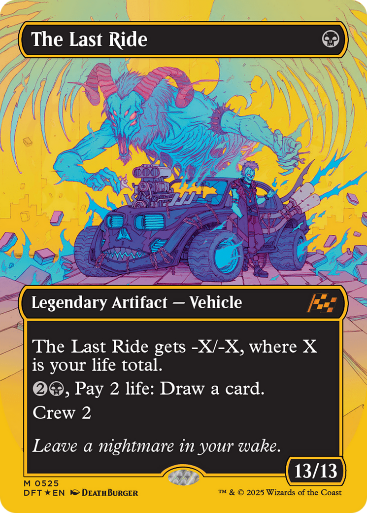 The Last Ride (Borderless) (First-Place Foil) [Aetherdrift] | Odin's Place