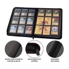 QMDirect TCG Faux-Leather Trading Card Binder - Red | Odin's Place