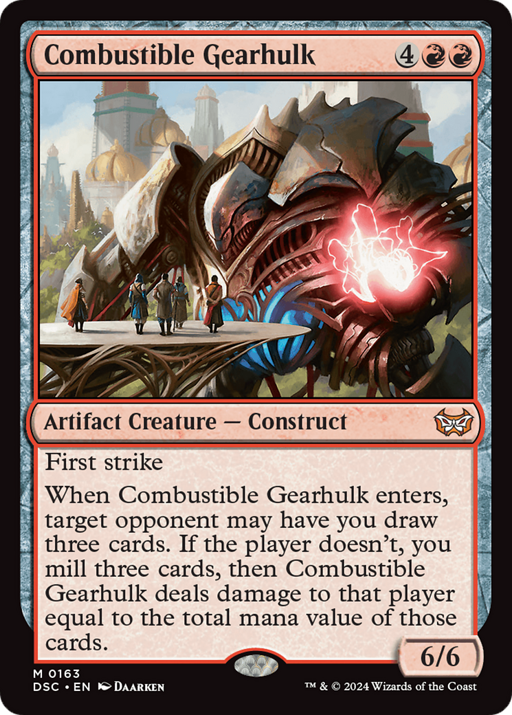 Combustible Gearhulk [Duskmourn: House of Horror Commander] | Odin's Place