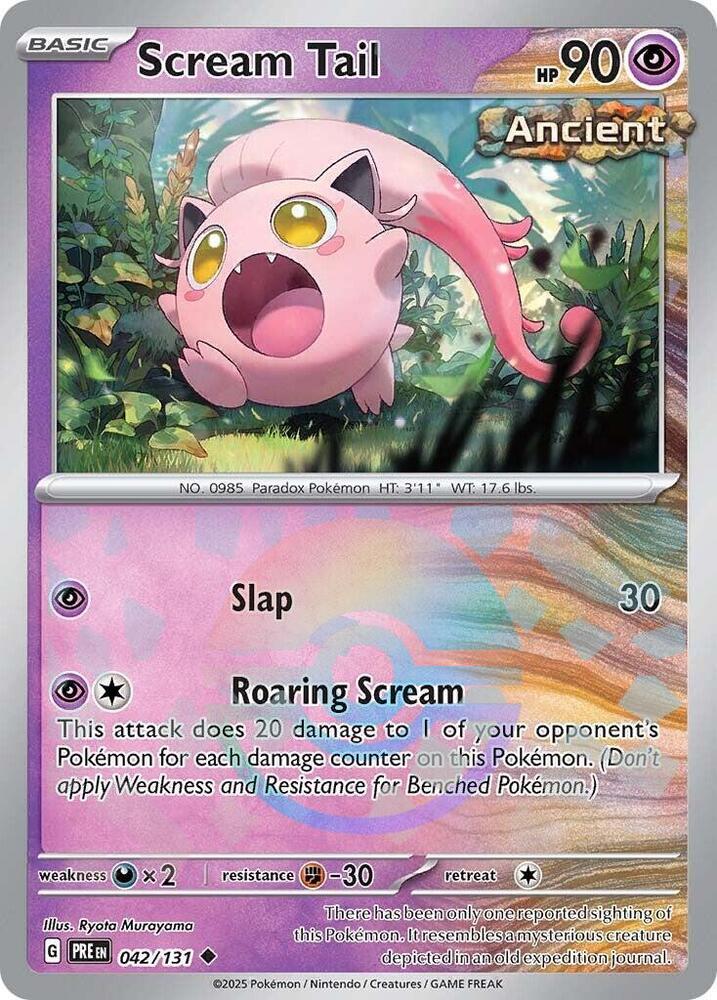 Scream Tail (042/131) (Poke Ball Pattern) [Scarlet & Violet: Prismatic Evolutions] | Odin's Place