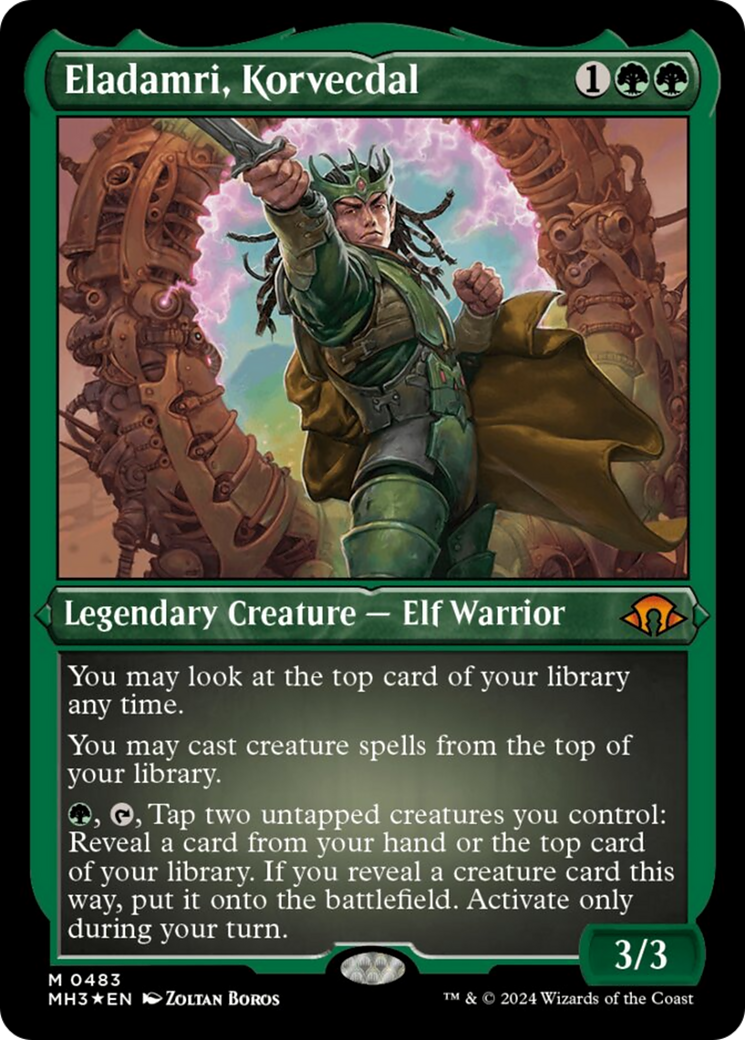 Eladamri, Korvecdal (Foil Etched) [Modern Horizons 3] | Odin's Place