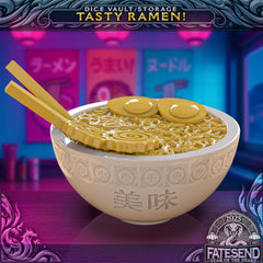 Ramen Noodle Bowl Dice Keeper | RPG, D&D, Daggerheart | Odin's Place