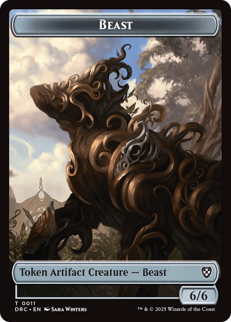 Beast (0010) // Beast (0011) Double-Sided Token [Aetherdrift Commander] | Odin's Place