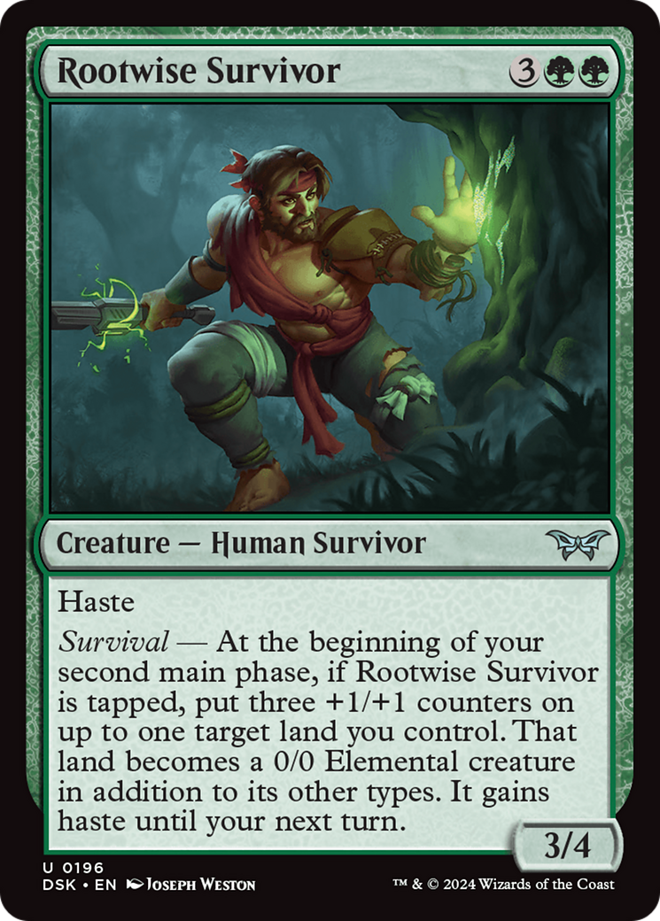 Rootwise Survivor [Duskmourn: House of Horror] | Odin's Place