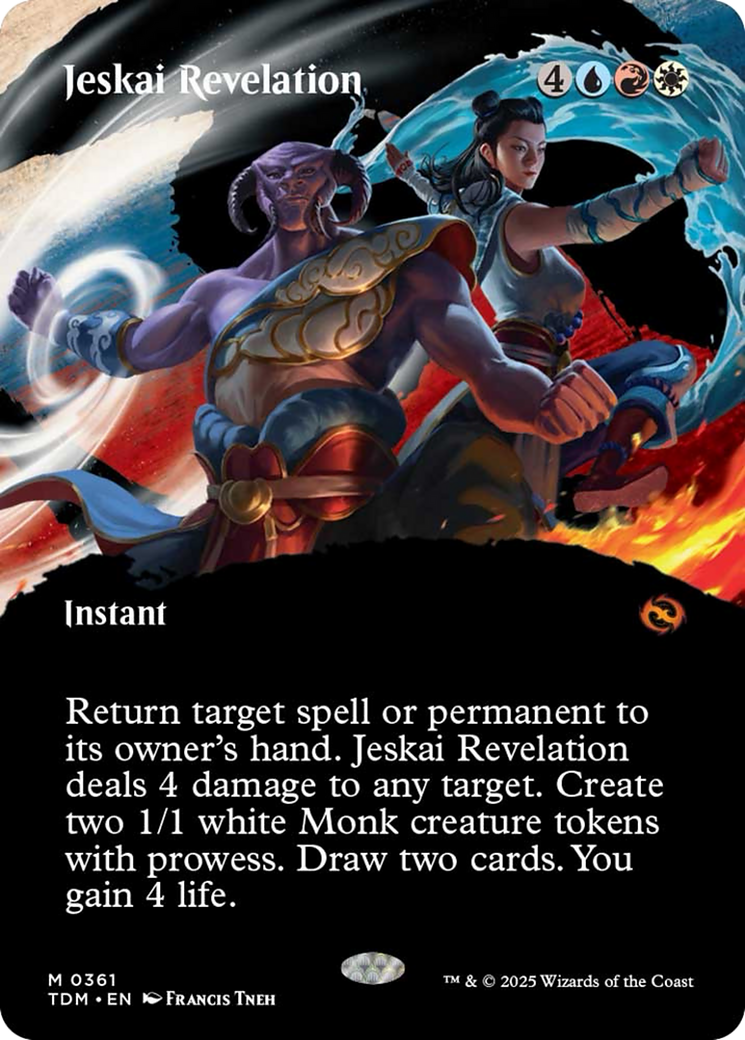 Jeskai Revelation (Borderless) [Tarkir: Dragonstorm] | Odin's Place