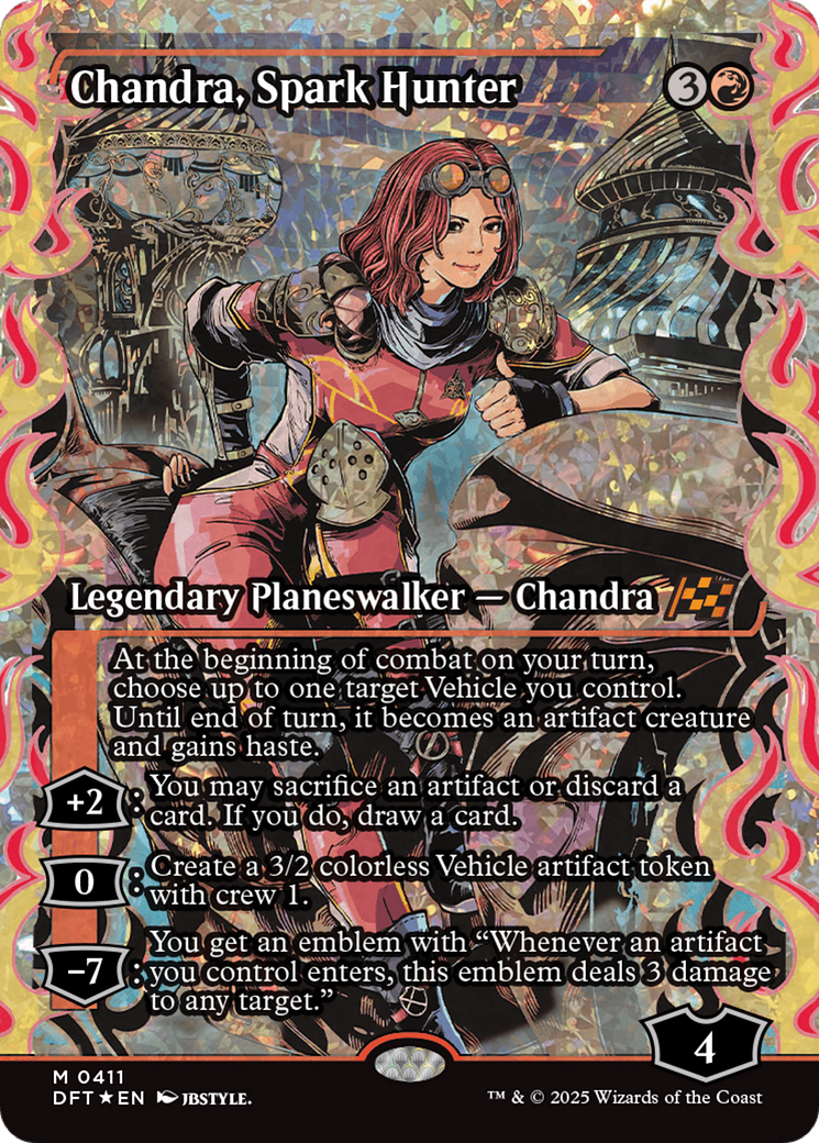 Chandra, Spark Hunter (Showcase) (Fracture Foil) [Aetherdrift] | Odin's Place