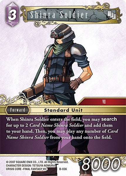 Shinra Soldier [Boss Deck: Final Fantasy VII] | Odin's Place