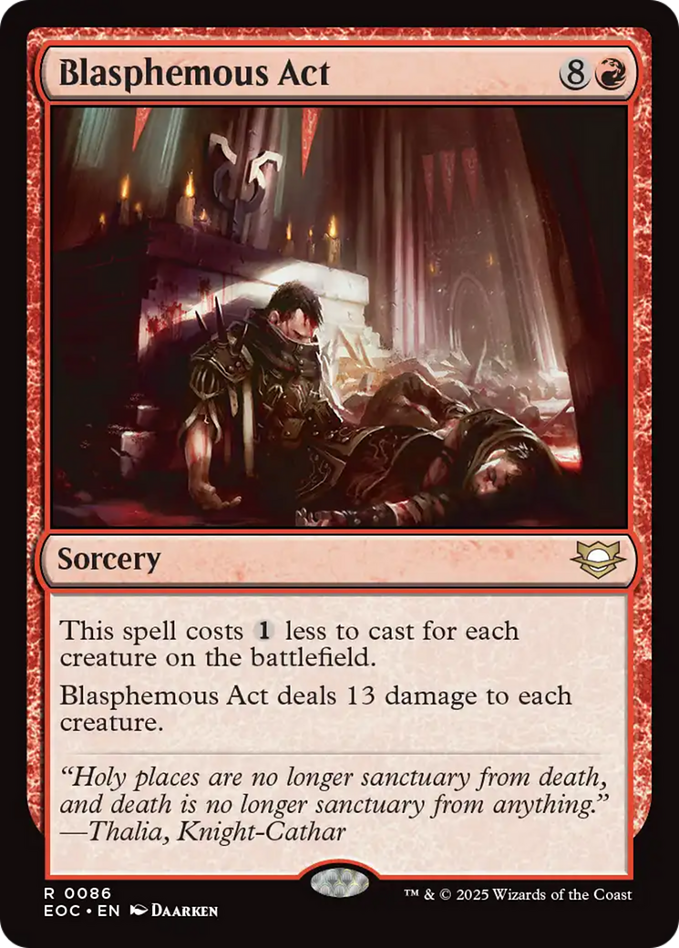 Blasphemous Act [Edge of Eternities Commander] | Odin's Place