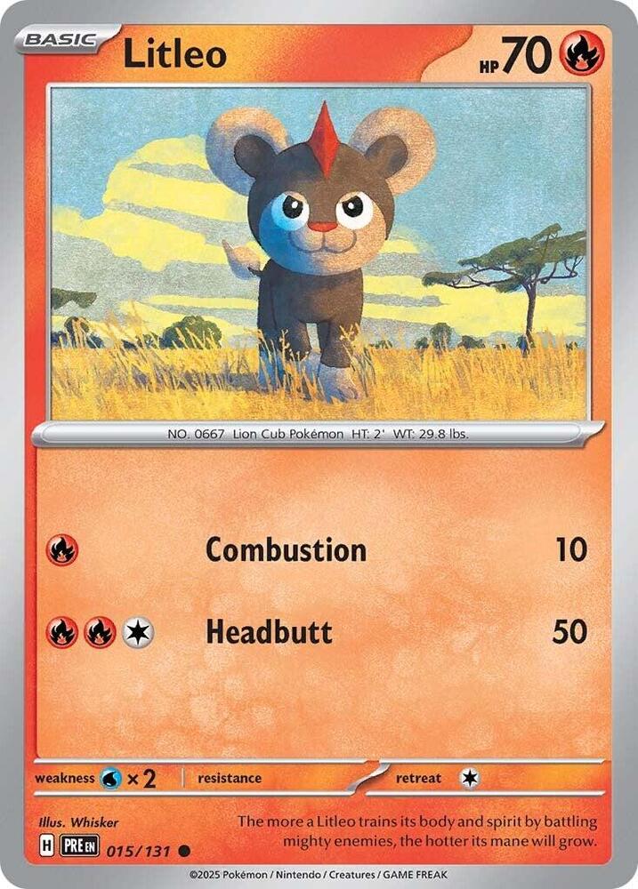 Litleo (015/131) [Scarlet & Violet: Prismatic Evolutions] | Odin's Place