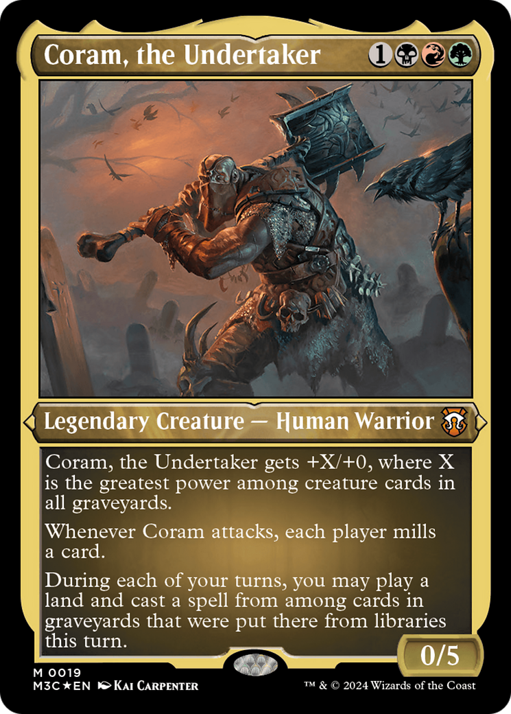 Coram, the Undertaker (Foil Etched) [Modern Horizons 3 Commander] | Odin's Place