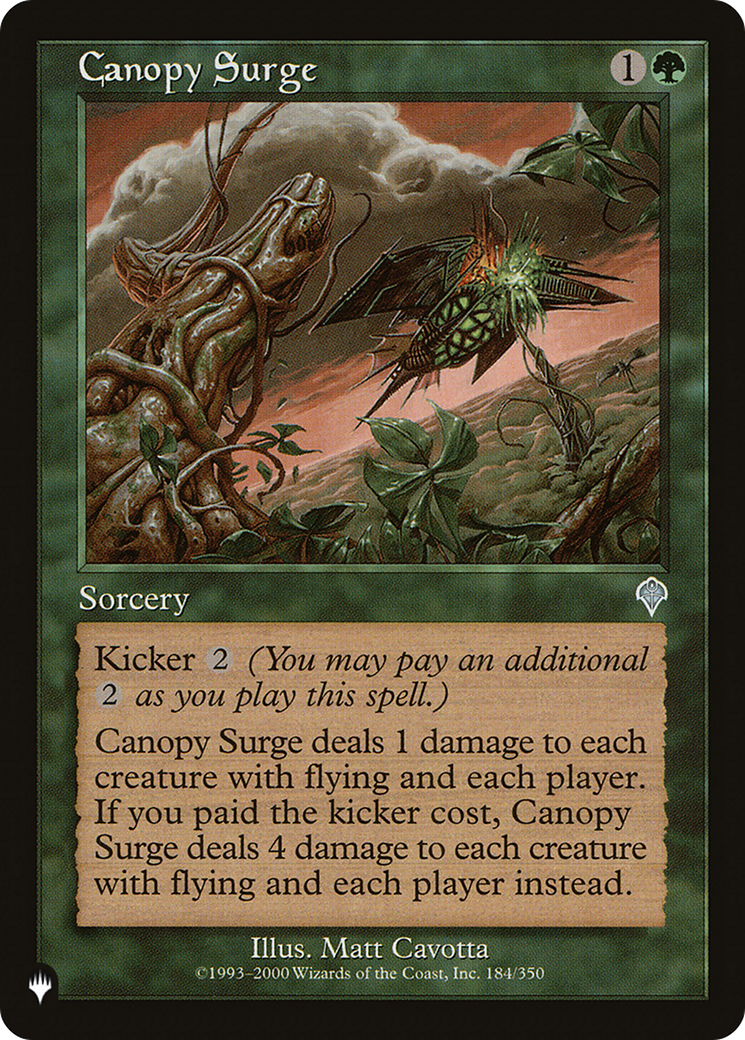 Canopy Surge [The List] | Odin's Place