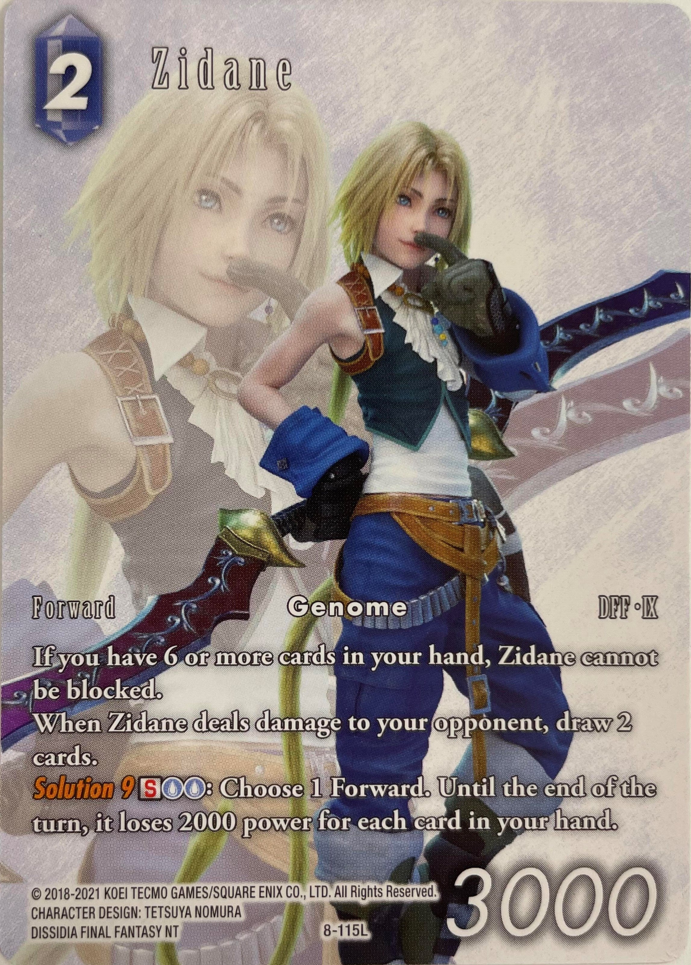 Zidane (Full Art) [Opus VIII Promo Cards] | Odin's Place