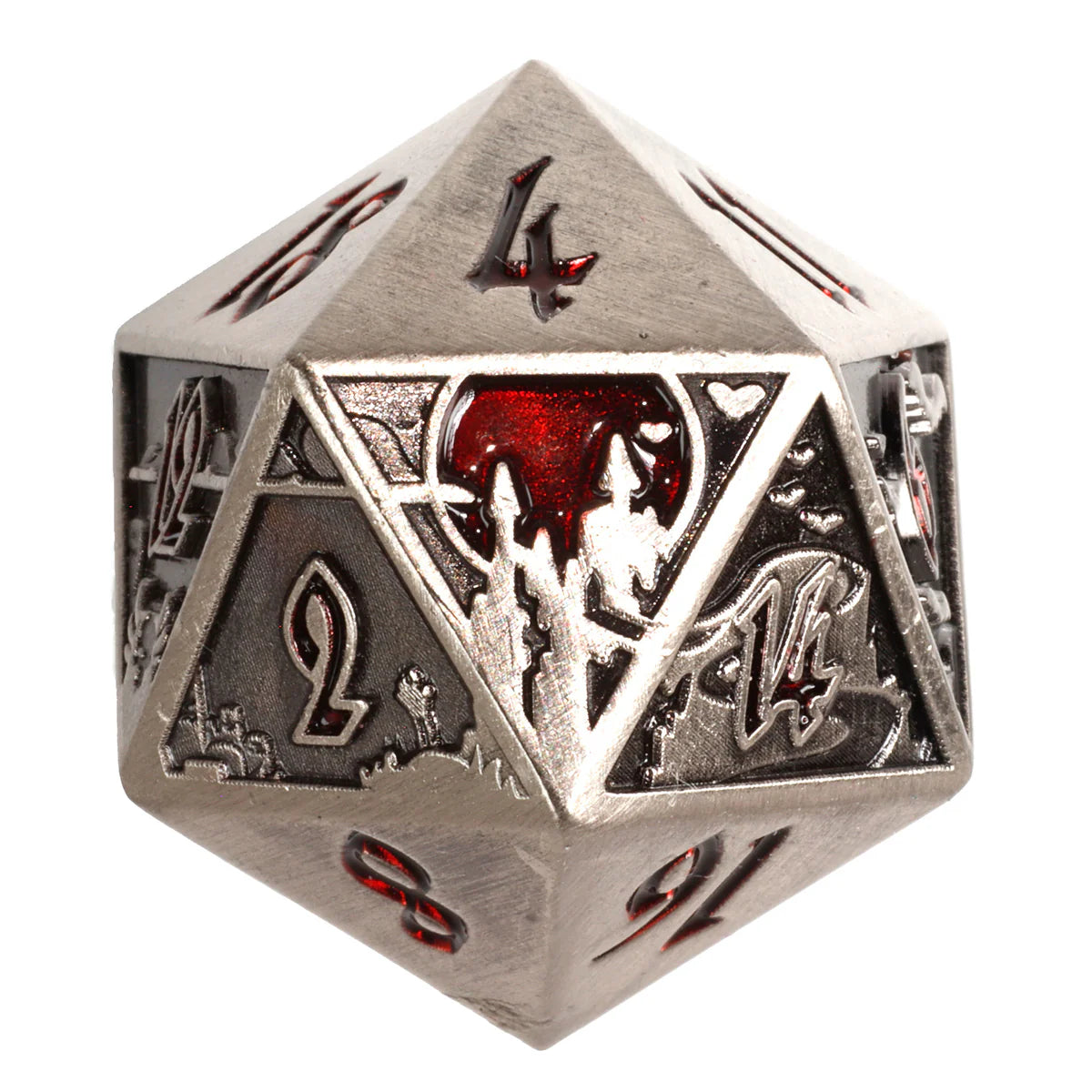 Die Hard Dice Metal D20 - Sanguine Call | Odin's Place