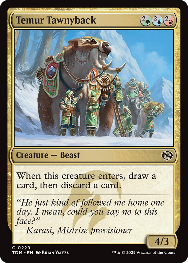 Temur Tawnyback [Tarkir: Dragonstorm] | Odin's Place