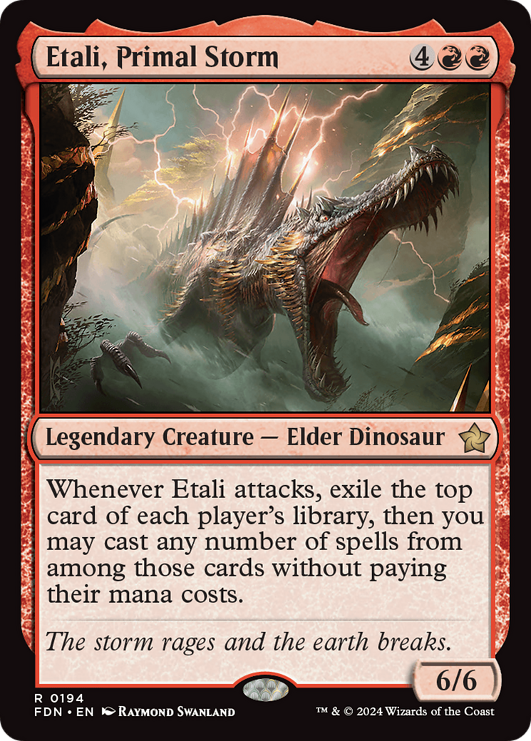 Etali, Primal Storm (Borderless) [Foundations] | Odin's Place