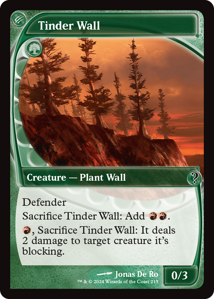 Tinder Wall (Future Sight) [Mystery Booster 2] | Odin's Place