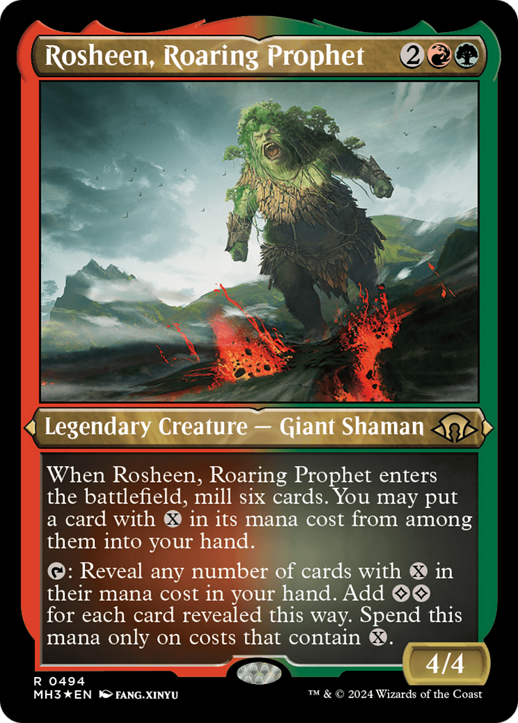 Rosheen, Roaring Prophet (Foil Etched) [Modern Horizons 3] | Odin's Place