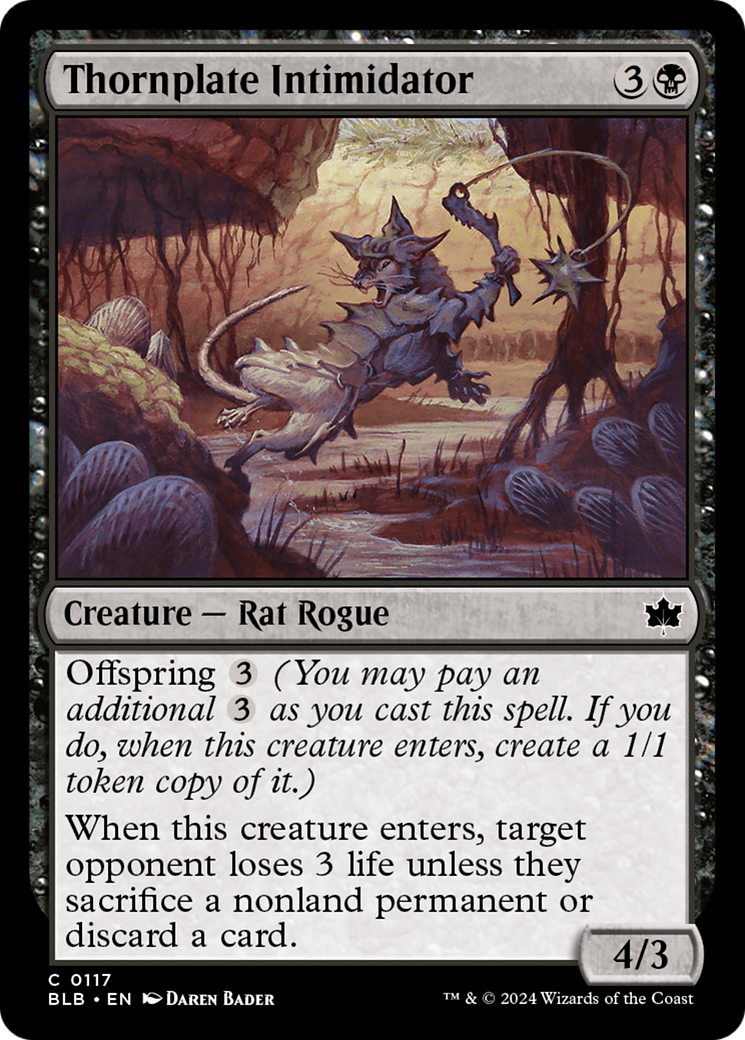 Thornplate Intimidator [Bloomburrow] | Odin's Place