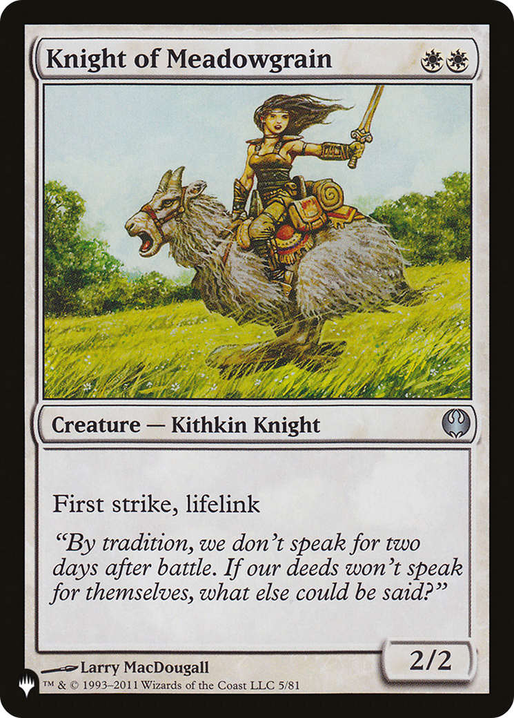Knight of Meadowgrain [The List] | Odin's Place
