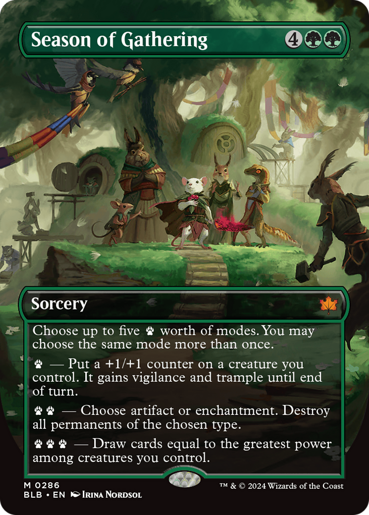 Season of Gathering (Borderless) [Bloomburrow] | Odin's Place