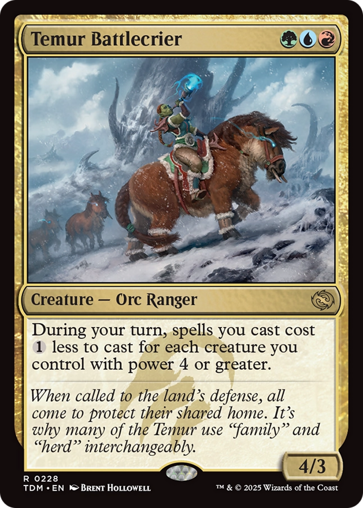 Temur Battlecrier [Tarkir: Dragonstorm] | Odin's Place