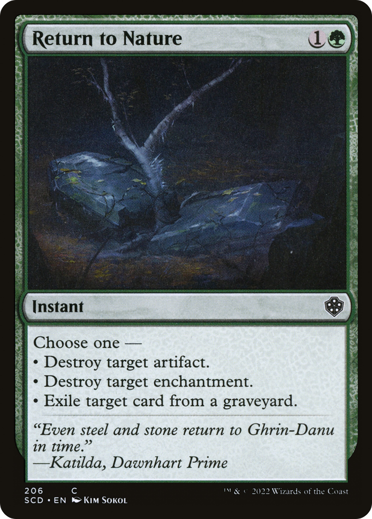 Return to Nature [Starter Commander Decks] | Odin's Place