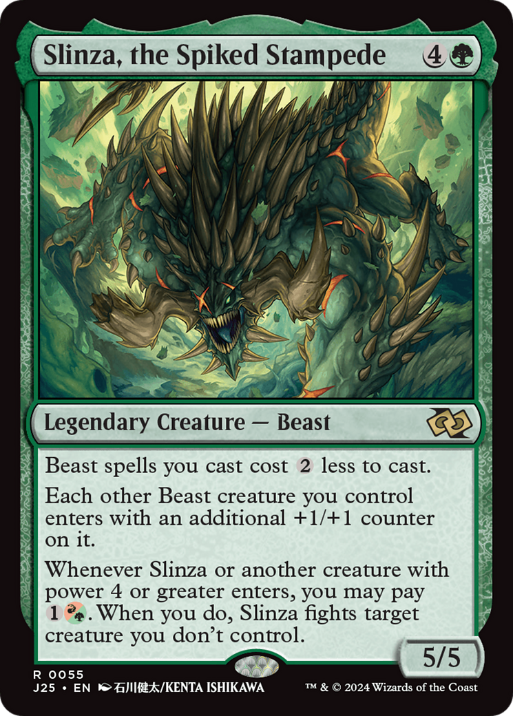 Slinza, the Spiked Stampede (Anime) [Foundations Jumpstart] | Odin's Place