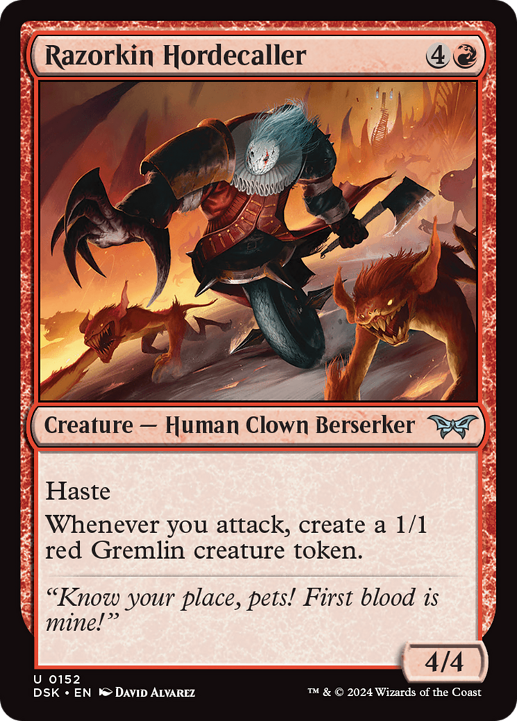 Razorkin Hordecaller [Duskmourn: House of Horror] | Odin's Place