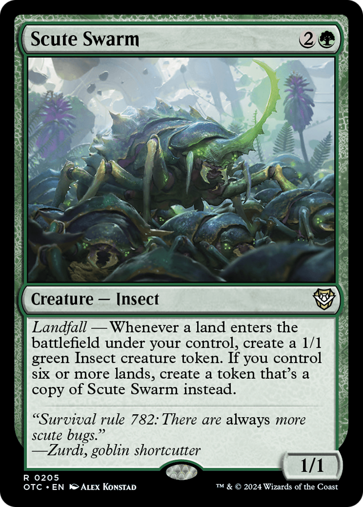 Scute Swarm [Outlaws of Thunder Junction Commander] | Odin's Place