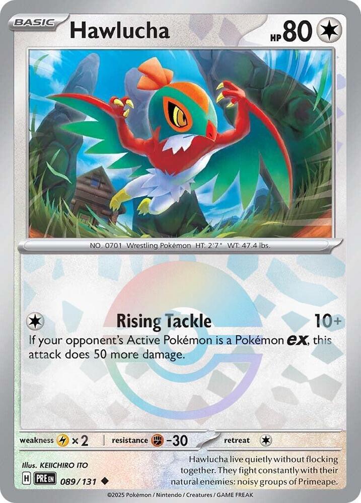Hawlucha (089/131) (Poke Ball Pattern) [Scarlet & Violet: Prismatic Evolutions] | Odin's Place