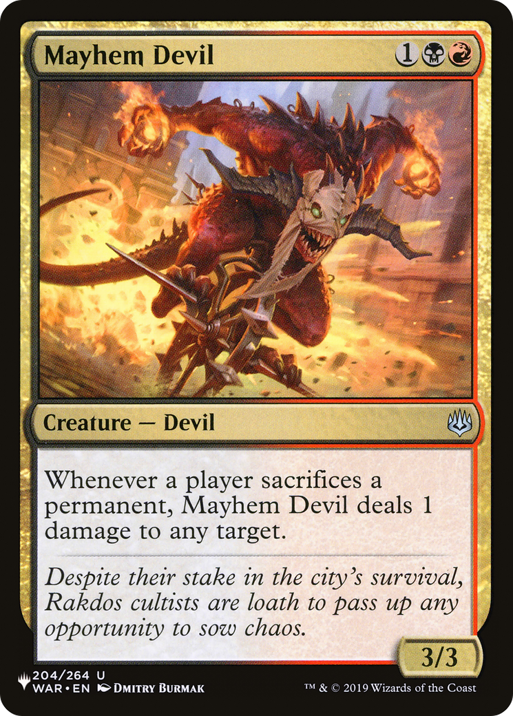 Mayhem Devil [The List] | Odin's Place