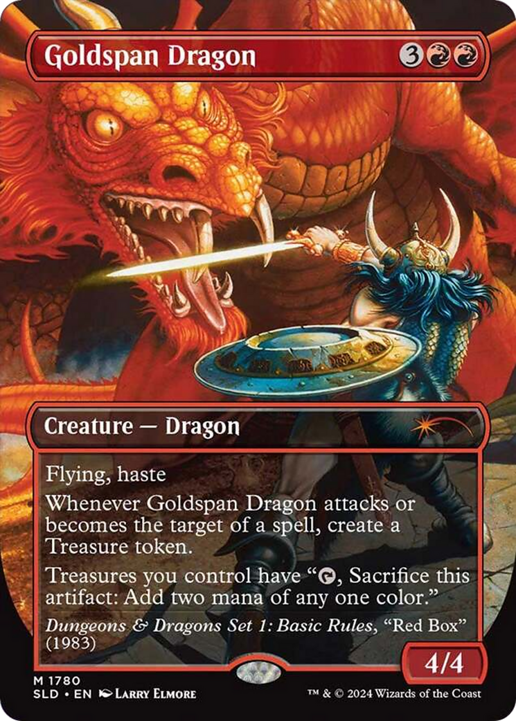 Goldspan Dragon (Rainbow Foil) [Secret Lair Drop Series] | Odin's Place