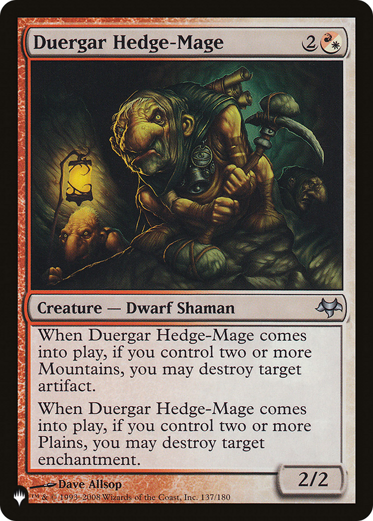 Duergar Hedge-Mage [The List] | Odin's Place
