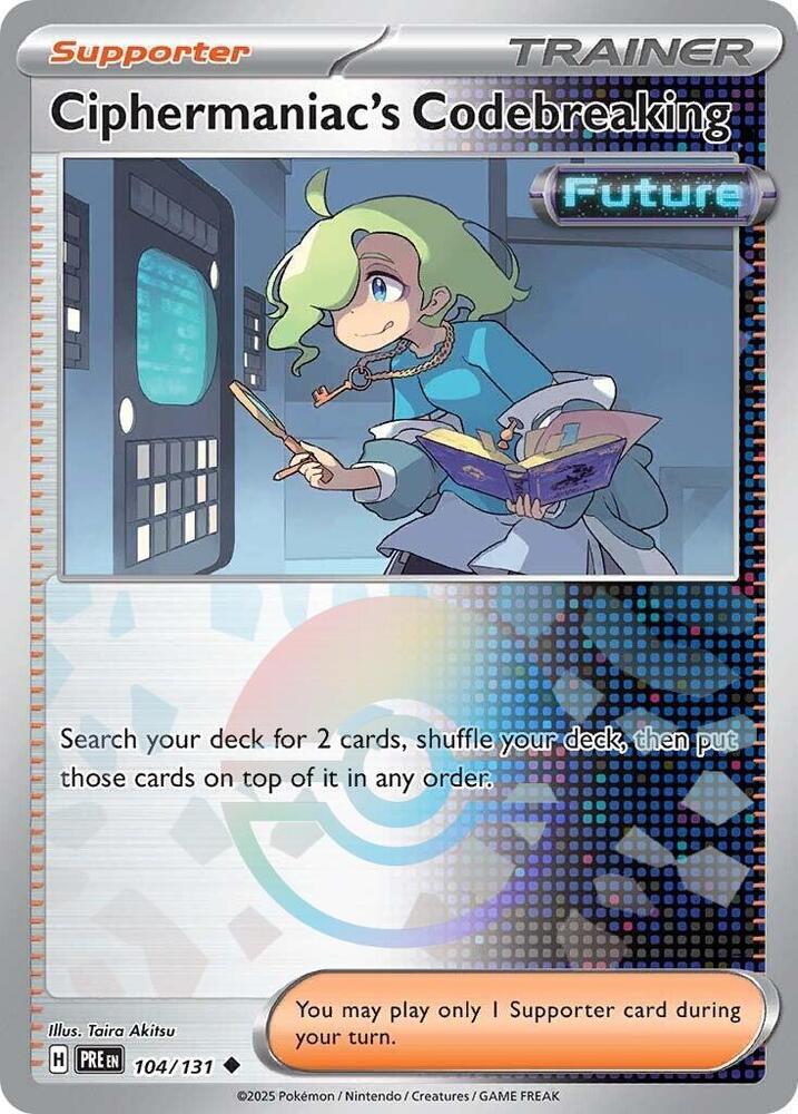 Ciphermaniac's Codebreaking (104/131) (Poke Ball Pattern) [Scarlet & Violet: Prismatic Evolutions] | Odin's Place