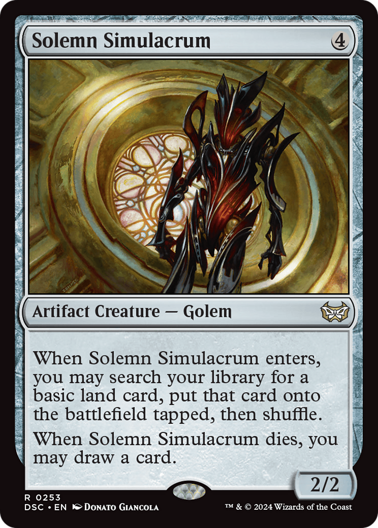 Solemn Simulacrum [Duskmourn: House of Horror Commander] | Odin's Place