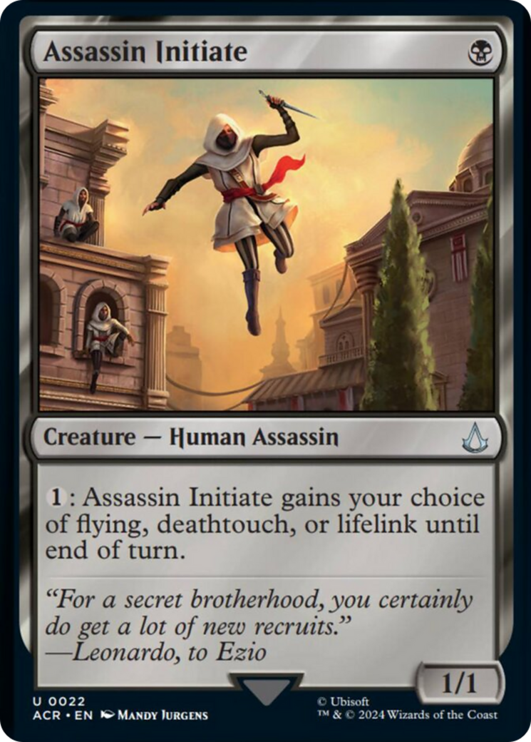 Assassin Initiate (Foil Etched) [Assassin's Creed] | Odin's Place
