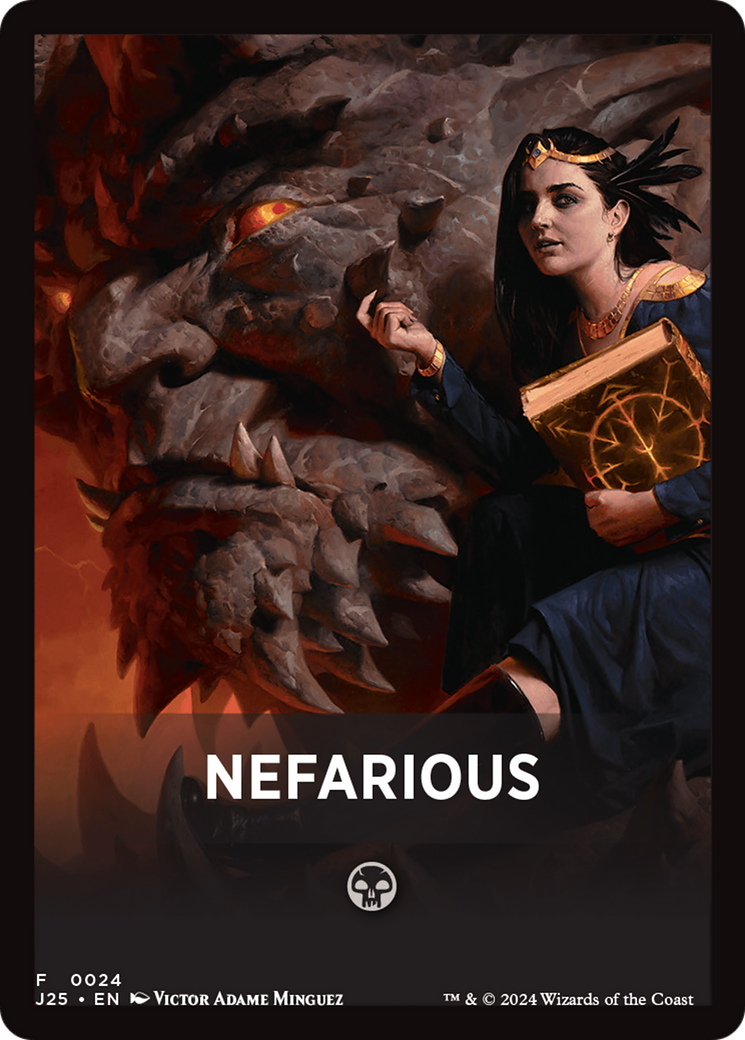 Nefarious Theme Card [Foundations Jumpstart Front Cards] | Odin's Place