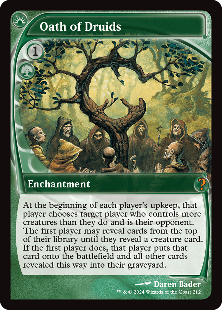 Oath of Druids (Future Sight) [Mystery Booster 2] | Odin's Place
