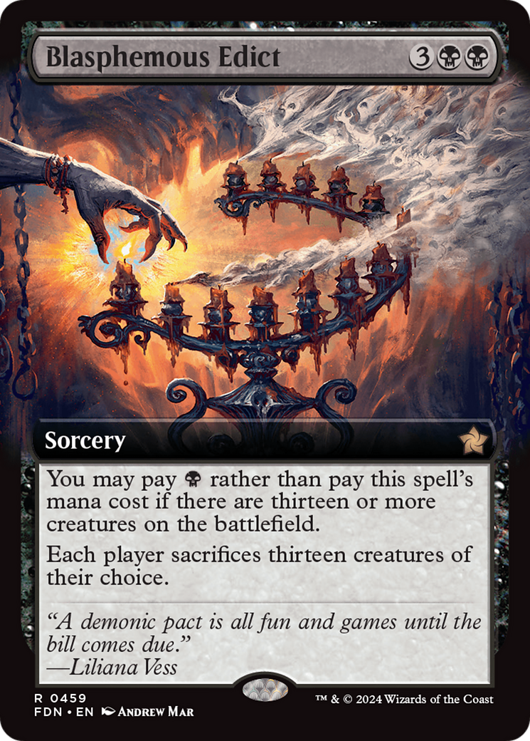 Blasphemous Edict (Extended Art) [Foundations] | Odin's Place