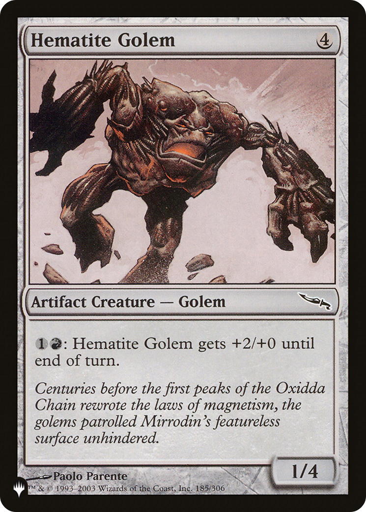 Hematite Golem [The List] | Odin's Place