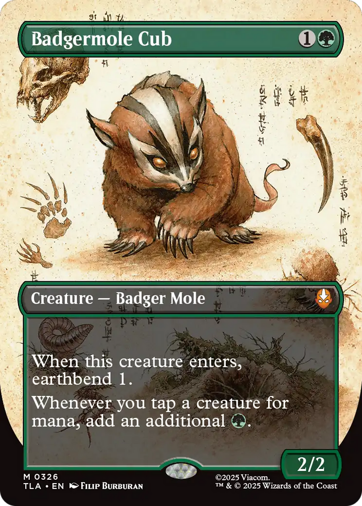 Badgermole Cub (Borderless) [Avatar: The Last Airbender] | Odin's Place