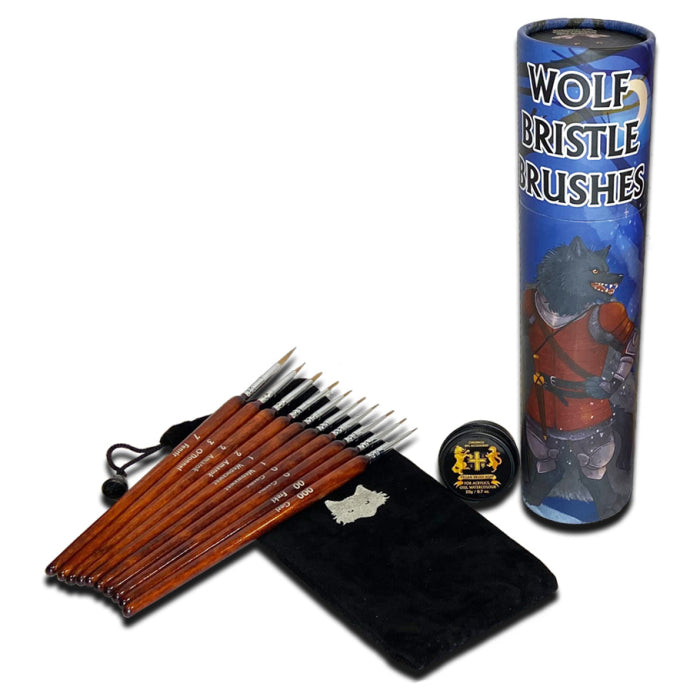 Chronicle Wolf Bristle Brush Set | Odin's Place