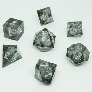 Chronicle Liquid Core Poly 7 Dice Set: Quicksilver | Odin's Place