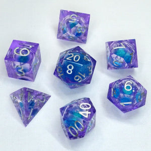 Chronicle Liquid Core Poly 7 Dice Set: Molten Galaxy | Odin's Place