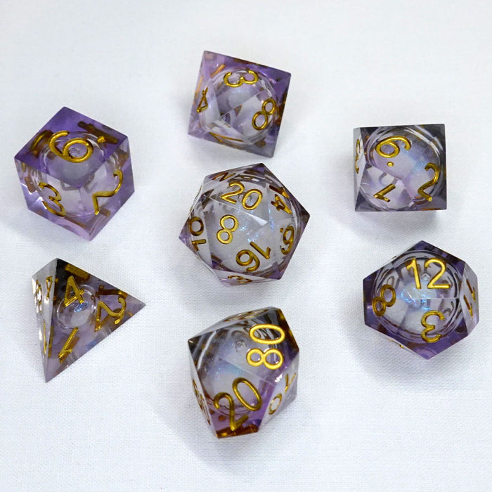 Chronicle Liquid Core Poly 7 Dice Set: Molten Cauldron | Odin's Place