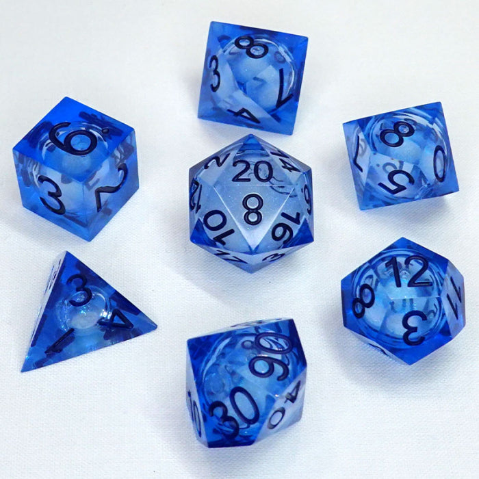 Chronicle Liquid Core Poly 7 Dice Set: Molten Eclipse | Odin's Place