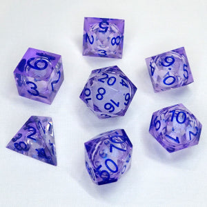Chronicle Liquid Core Poly 7 Dice Set: Molten Moonbeam | Odin's Place